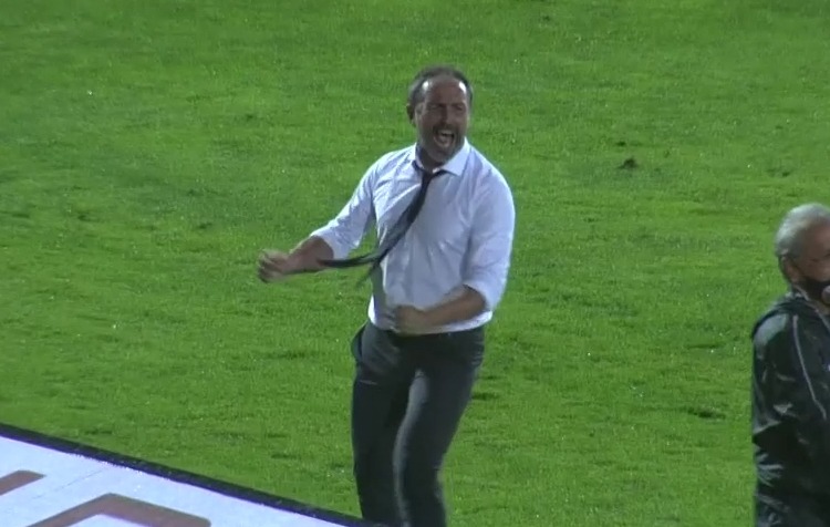 Dionigi: «Il portiere Di Gregorio <br> ci ha tolto la vittoria <BR> ma lottiamo e creiamo, sono soddisfatto»