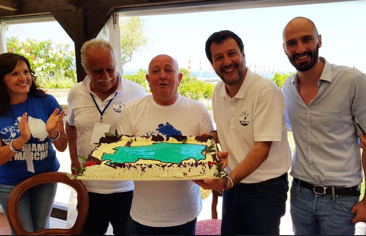 Salvini, doppio affondo: <br> «Legnini avvocato del Governo, <br> Ceriscioli bocciato dai marchigiani»