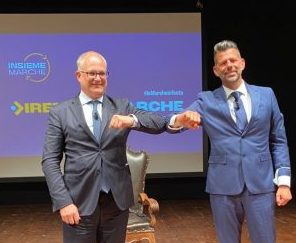 Mangialardi indica <br> la “Direzione Marche” <br> Il ministro Gualtieri fa da apripista<br> «E’ lui la scelta giusta» <span> (Video) </span>