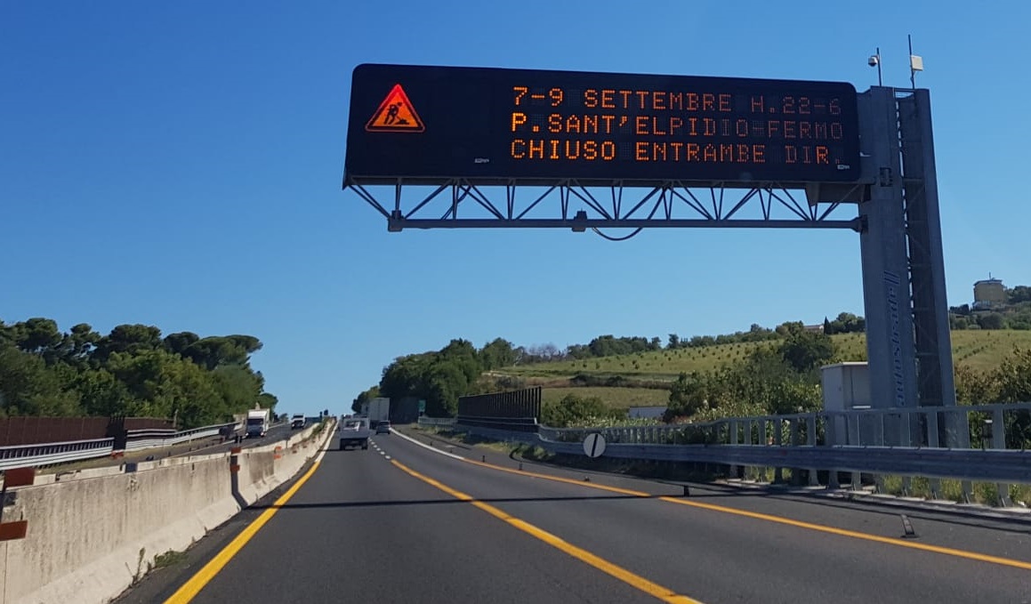 A14, nuove chiusure <br> dalla sera del 7 settembre