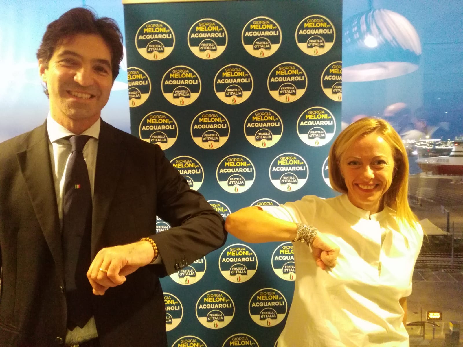 Giorgia Meloni: «Sono fiera di Francesco, <br> oggi nelle Marche è riconosciuta <br> la serietà di Fratelli d’Italia»