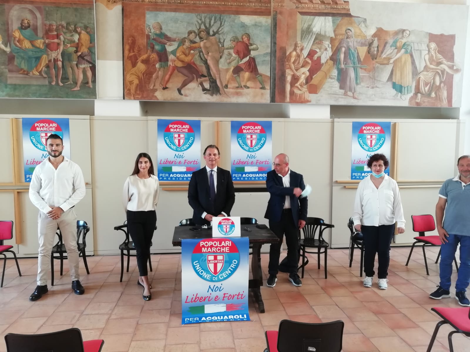 Ecco la lista dell’Udc per Acquaroli: <br> «Saremo l’elemento di stabilità»