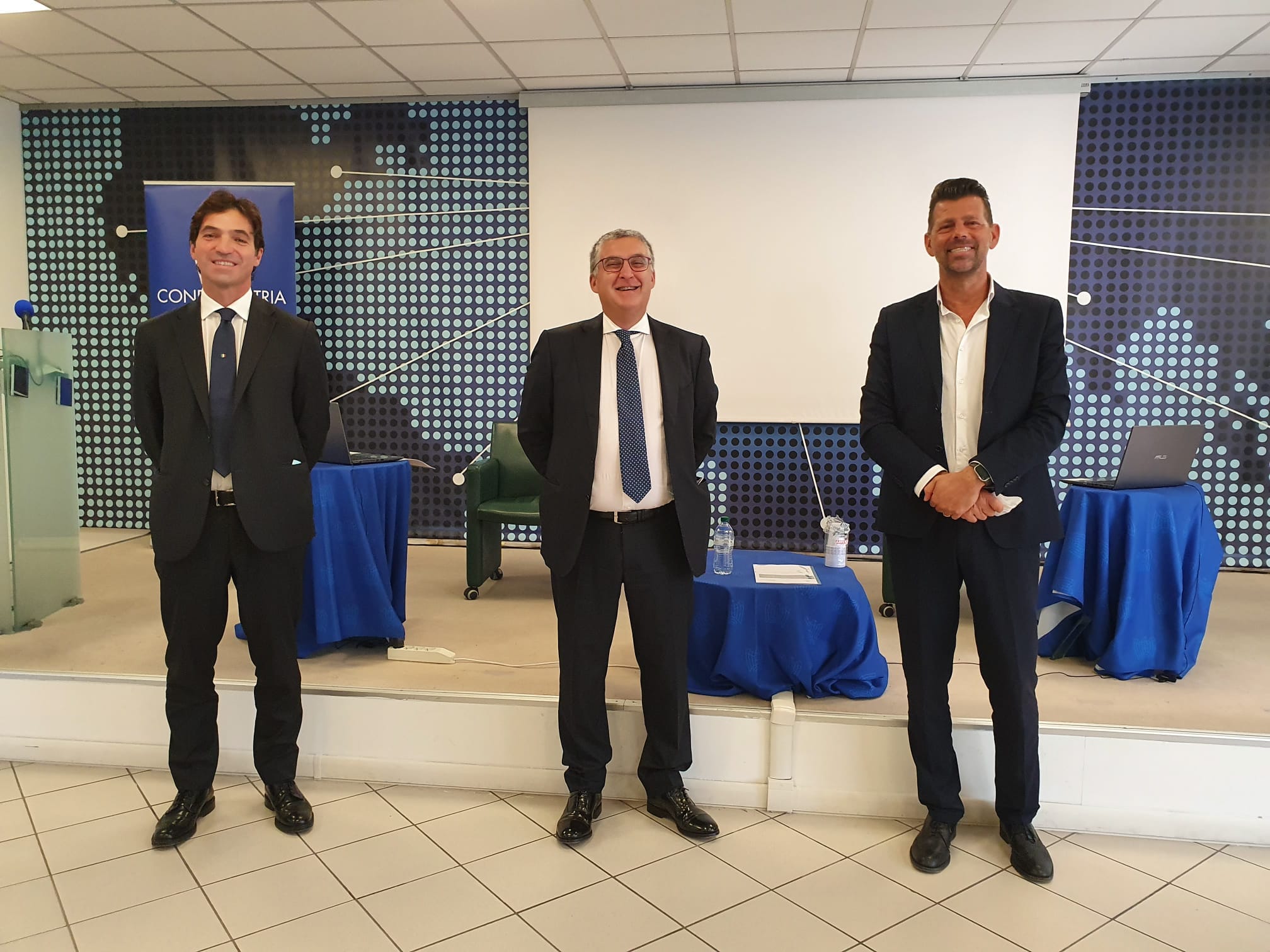 Acquaroli e Mangialardi faccia a faccia <br> a casa degli industriali: <br> «Rimettere al centro l’impresa»