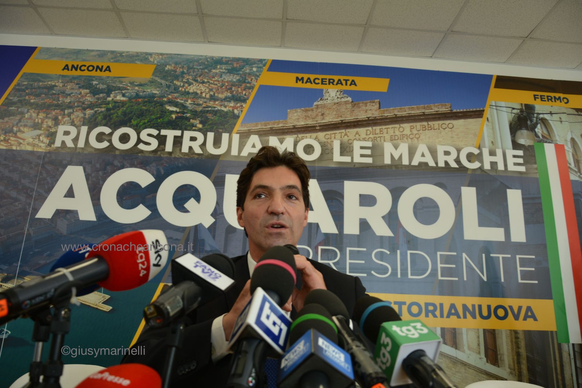 Acquaroli, primi passi da governatore <br> «Scriverò a Mattarella per il sisma <br>Assessorati a chi conosce il territorio»
