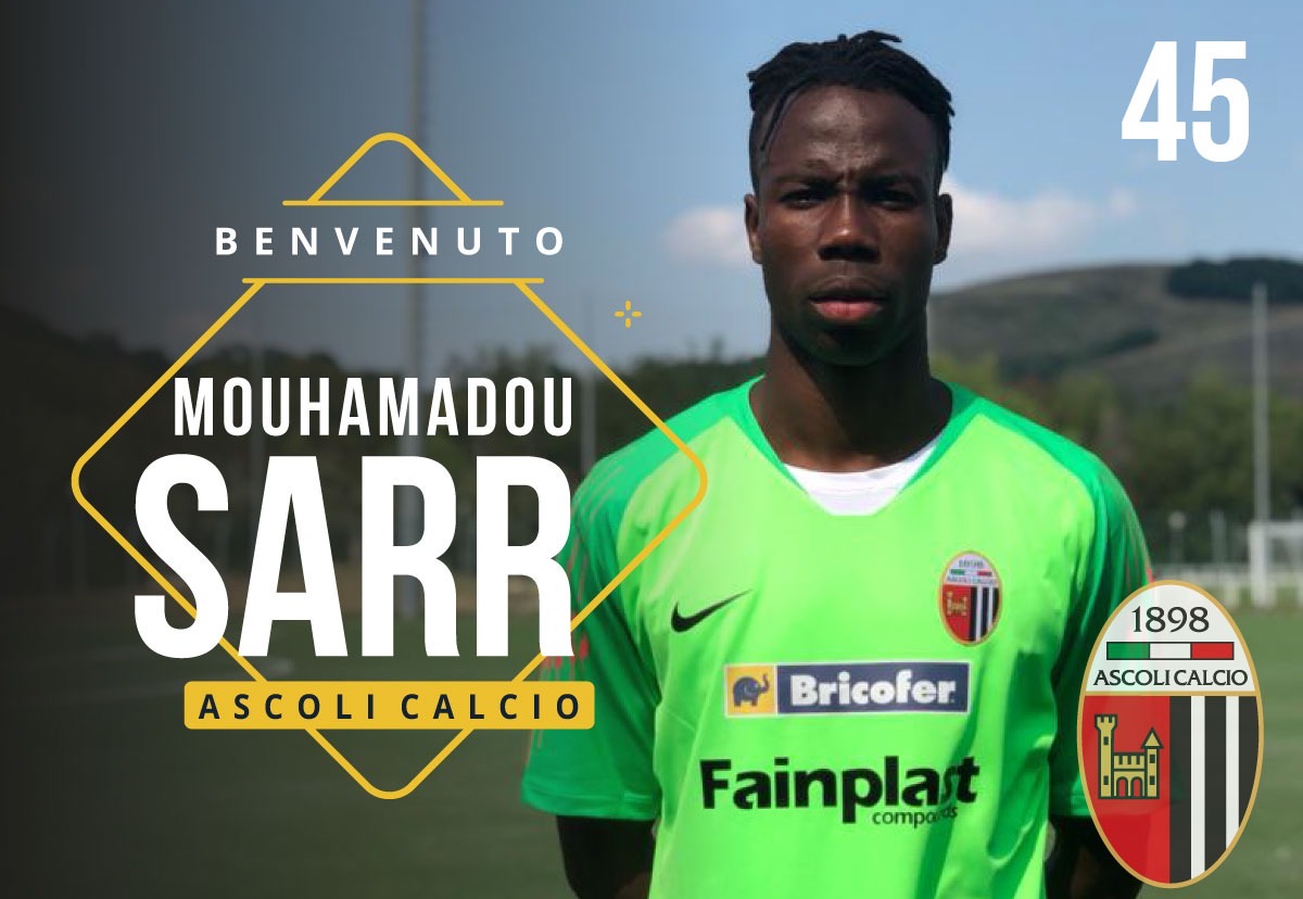 Ascoli, un altro portiere: <br> ufficiale Sarr dal Bologna