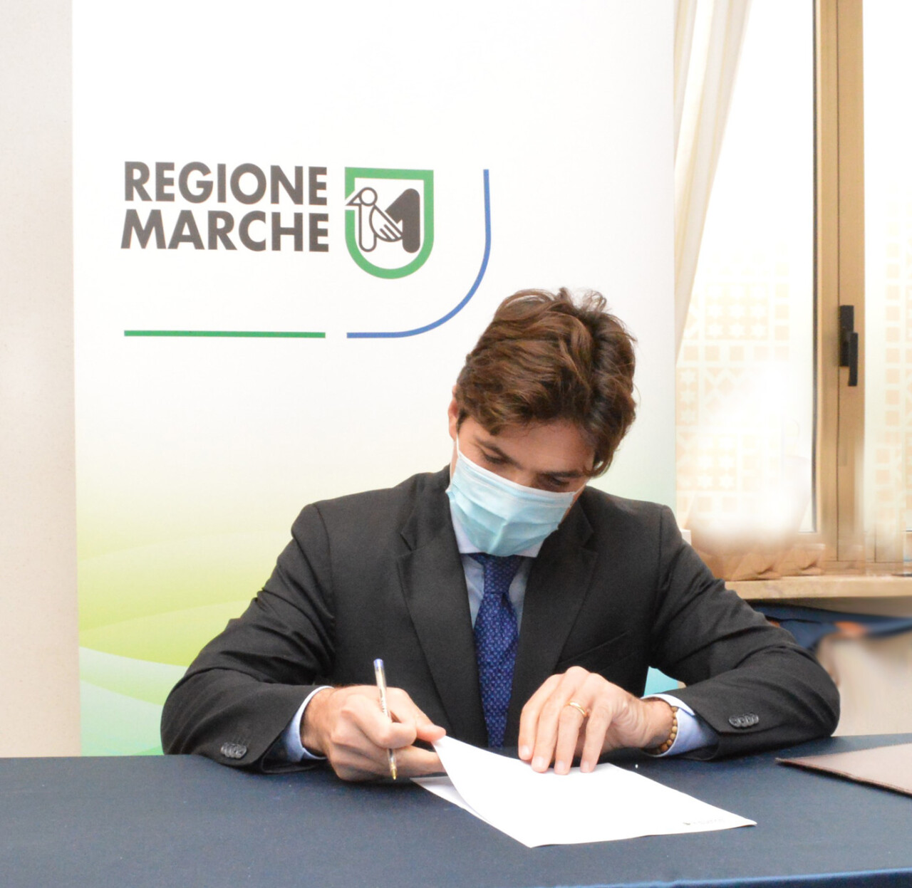 Acquaroli al Comitato <br> operativo nazionale: <br> «Mascherine sufficienti <br> per i prossimi mesi»