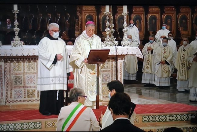 Celebrazioni del patrono d’Italia, <br> monsignor Piero Coccia ai politici: <br> «Più impegno per i terremotati»