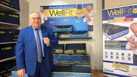 La Relaxs presenta la sua ultima <br> e innovativa creazione: WellFit, <br> il materasso usato da Jury Chechi