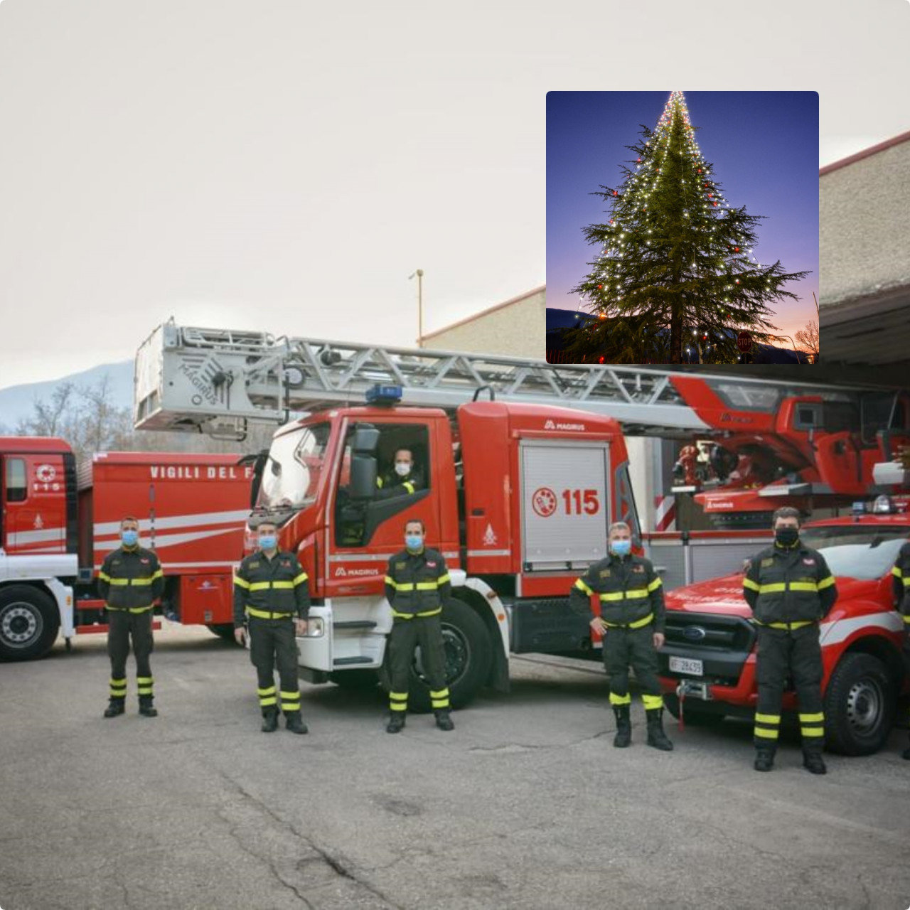 Buon Natale <br> con i Vigili del fuoco