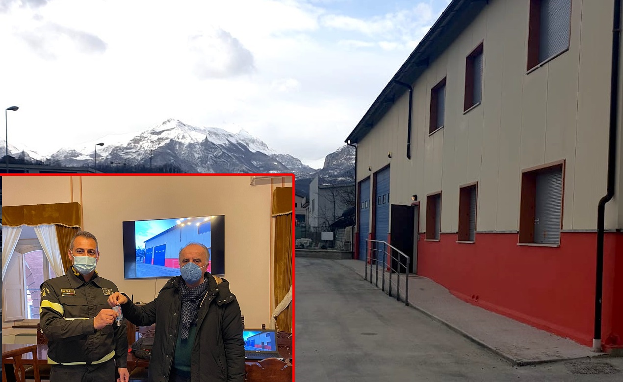 Distaccamento dei Sibillini, <br> c’è la nuova caserma dei Vigili del Fuoco <br> Operativa da Montegallo a Sarnano