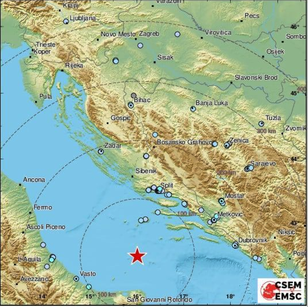 Forte scossa in mare, <br> avvertita in tutto il Centro Italia