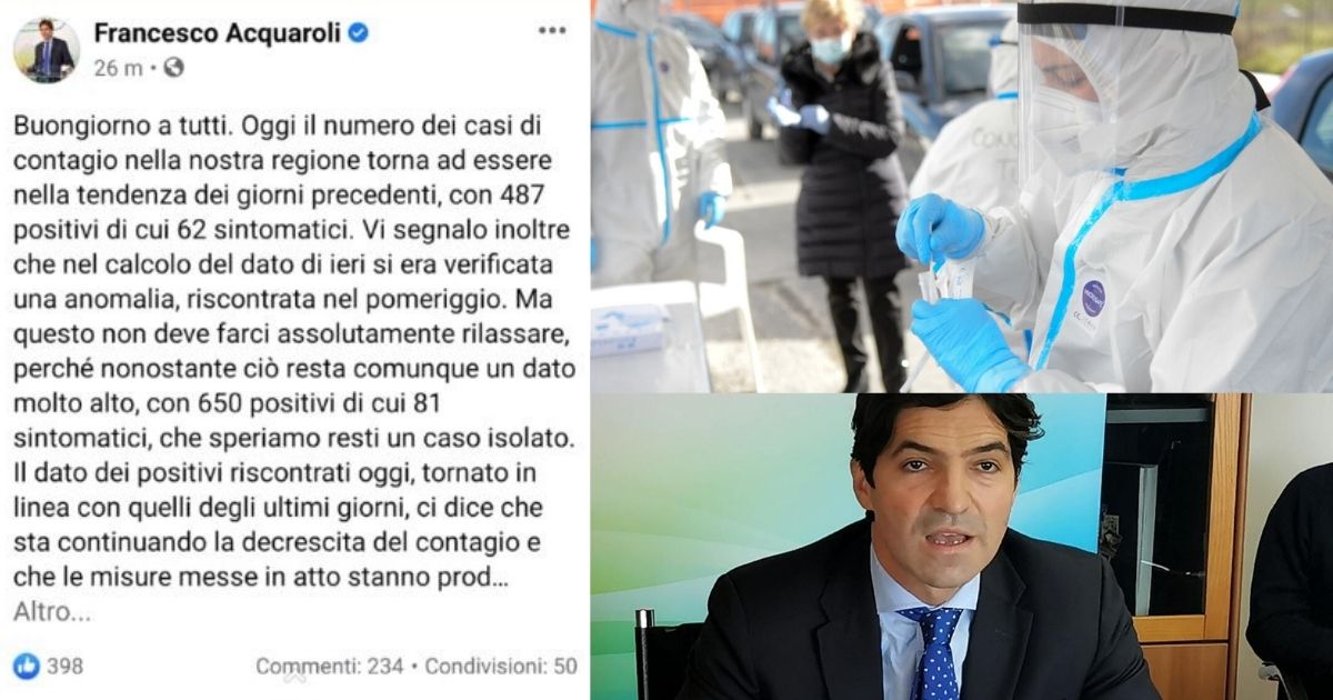 «Contagi sotto la soglia di rischio, <br> potremmo tornare arancioni <br> Massima attenzione <br> a Pasqua e Pasquetta»