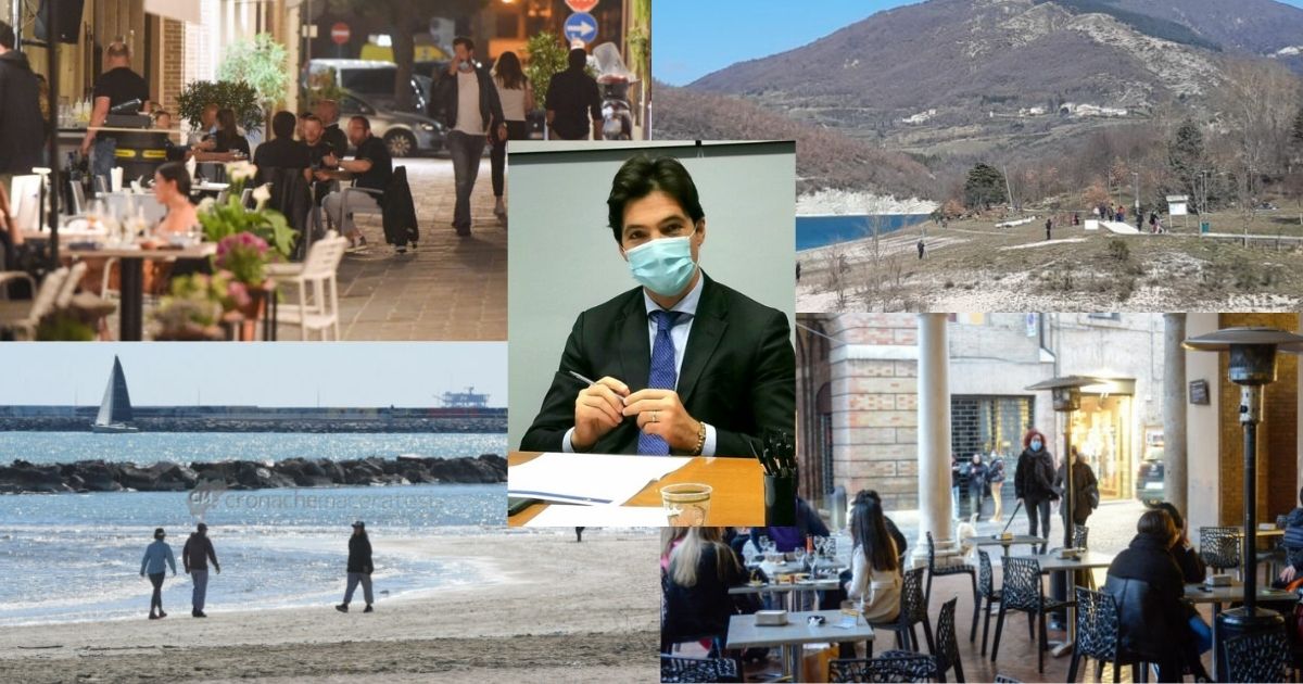 Marche in zona gialla: <br> green pass, riaperture e spostamenti, <br> ecco cosa cambia dal 26 aprile
