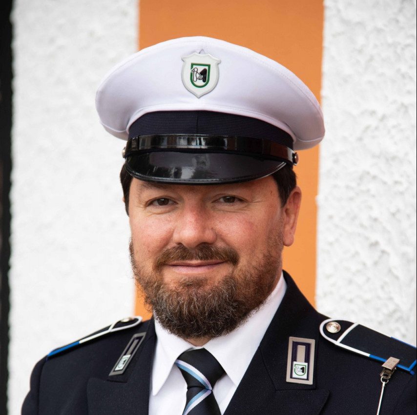 L’ex sindaco di Cossignano <br> agente di Polizia municipale