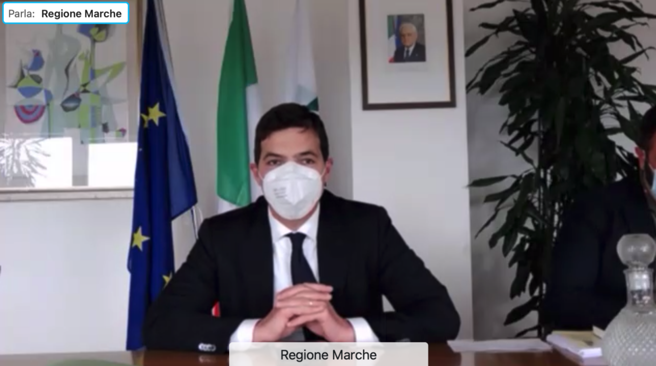 Marche in gialla, <br> Acquaroli: «La zona bianca <br> non è vicinissima»