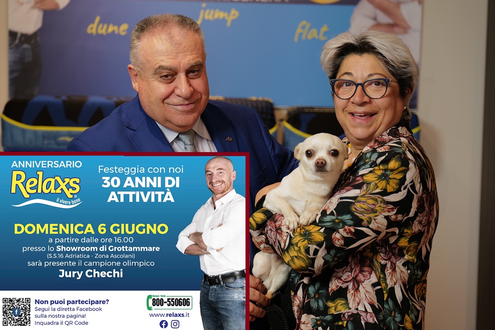 30 anni di Benessere Relaxs, <br> una data da celebrare con Jury Chechi