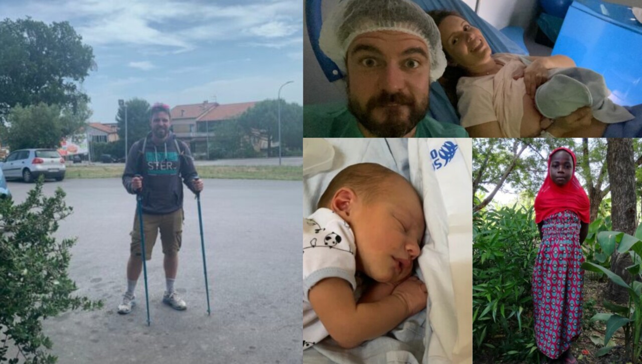 Lui a piedi da Macerata a Loreto, <br> lei adotta una bimba in Tanzania <br> «Due fioretti per nostro figlio Pietro»