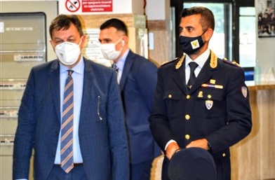 Prefetto in visita alla Polstrada: <br> presto pattuglie in moto <br> sulla Statale 16 Adriatica