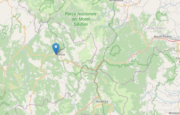 Sisma, scossa da 3.6 a Norcia <br> avvertita in tutto il cratere