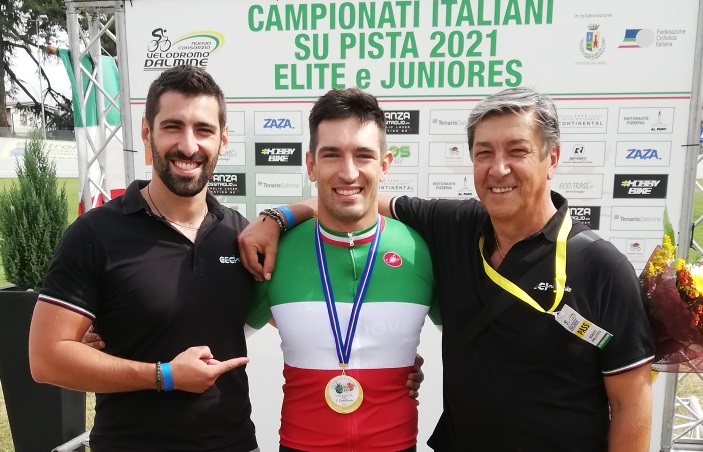 Ciclismo velocità, Francesco Ceci <br> costretto ad abbandonare la pista <br> dopo il 34° titolo italiano