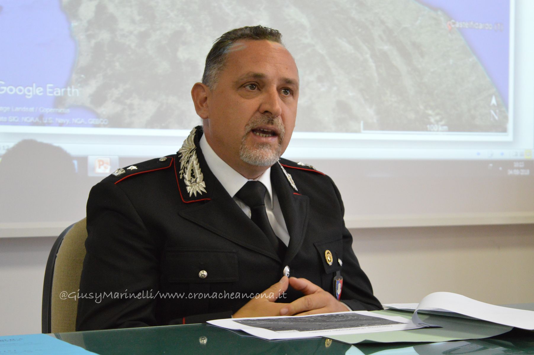 Arquata saluta Carmelo Grasso: <br> «Al comando del Tpc Marche <br> ha salvato dalle macerie <br> tante opere d’arte»