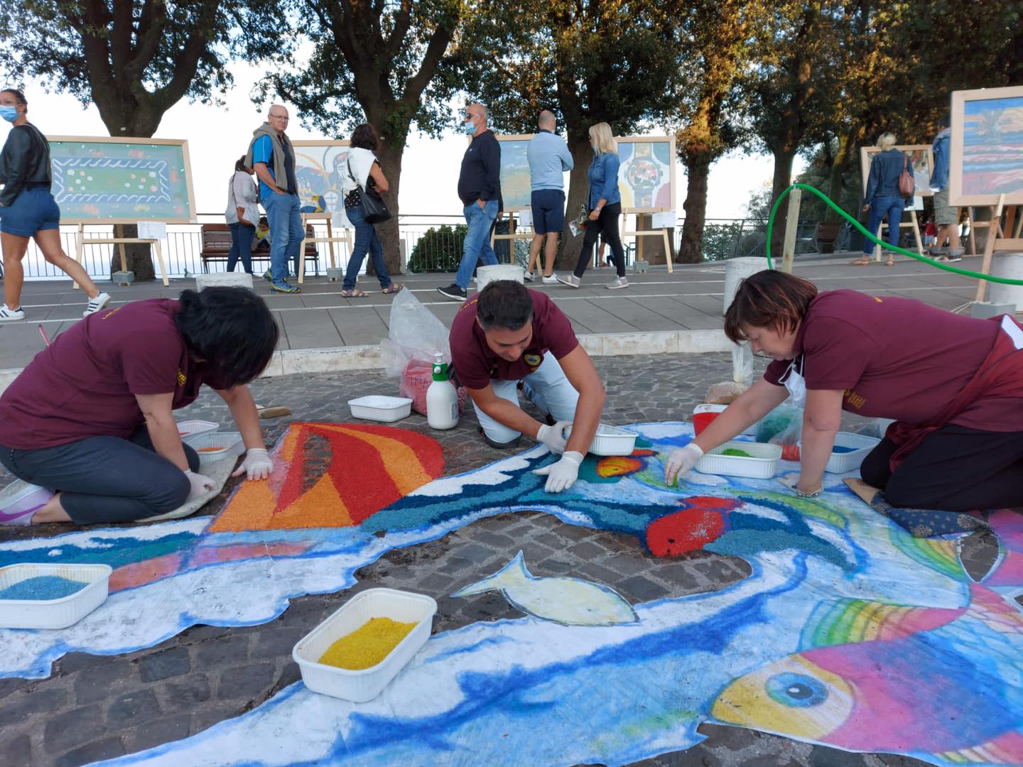 L’Infiorata di Montefiore <br> fa tappa a Civitanova L’Infiorata di Montefiore <br> fa tappa a Civitanova
