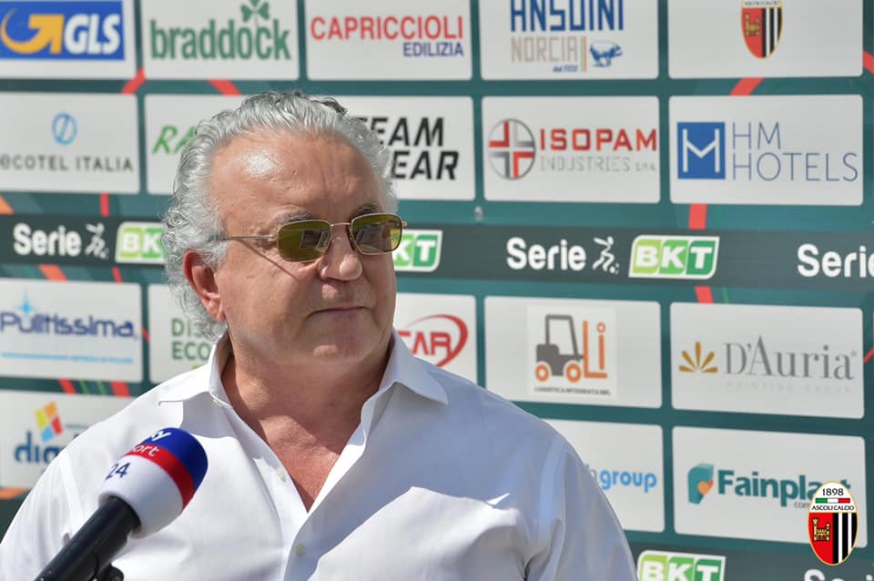 L’Ascoli e la lotta playoff, Pulcinelli suona la carica: «Sarebbe bello giocare in casa la sfida secca»