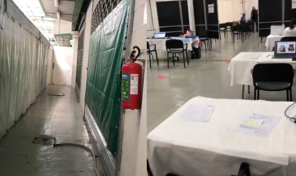 Punto vaccini all’Agroalimentare: <br> rumoroso, scomodo da raggiungere <br> e senza ricambio di aria <span> (Video) </span>