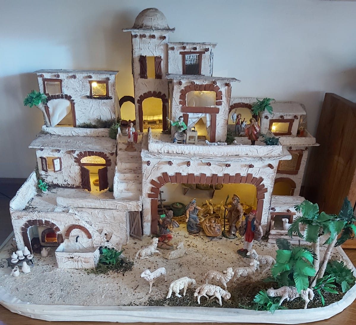 Il presepe palestinese di Liliana, <br> nel segno del riciclo