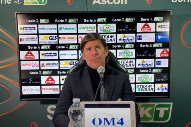 Ascoli, l’analisi di Sottil: <br> «Arbitro in difficoltà, <br> ma noi non possiamo <br> abbassare la concentrazione»