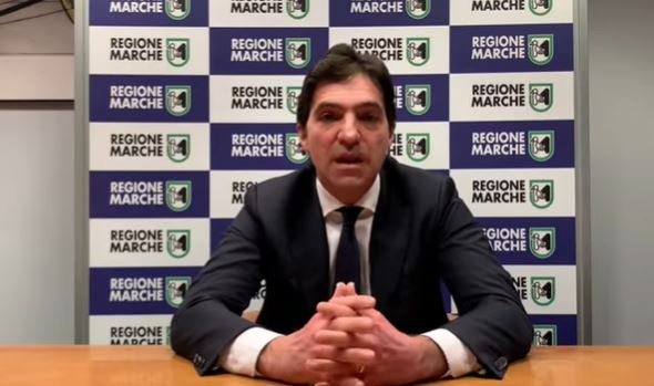 «Marche in zona arancione <br> da lunedì»: la comunicazione <br> di Speranza ad Acquaroli