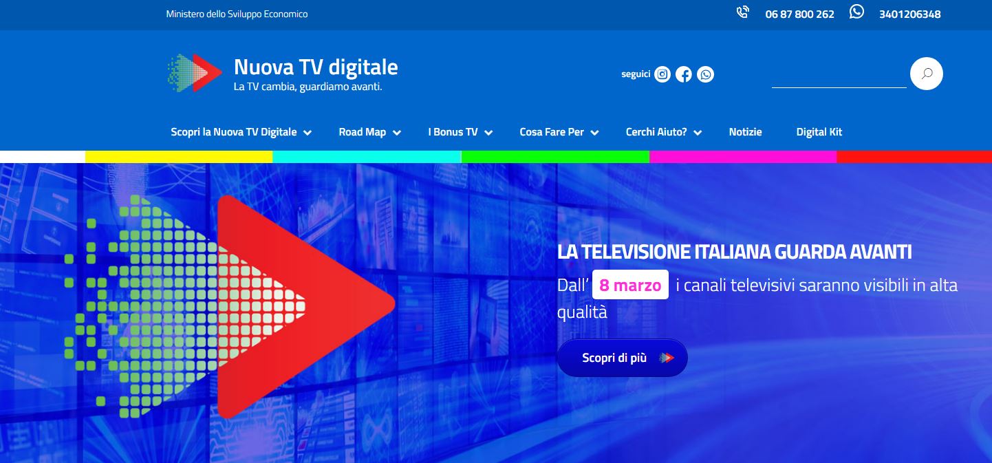 Tv, passaggio al digitale: lo switch off nel Piceno dal 22 al 24 marzo
