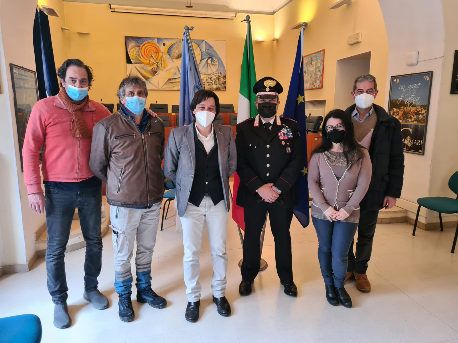 Grottammare, il luogotenente Faiazza in Comune Grottammare, il luogotenente Faiazza in Comune