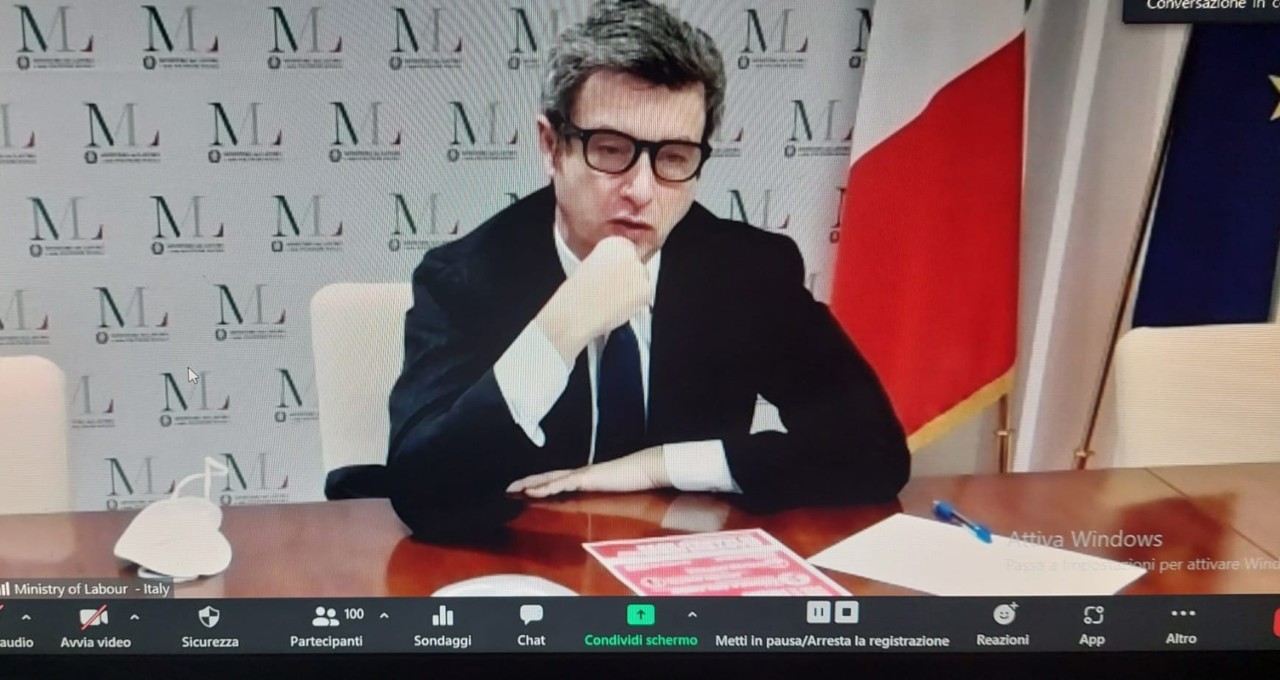 L’Agorà Democratica del Pd fa il pieno online quando interviene il ministro del Lavoro