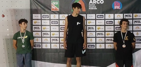 Nicolò Sacripanti vice campione italiano di arrampicata