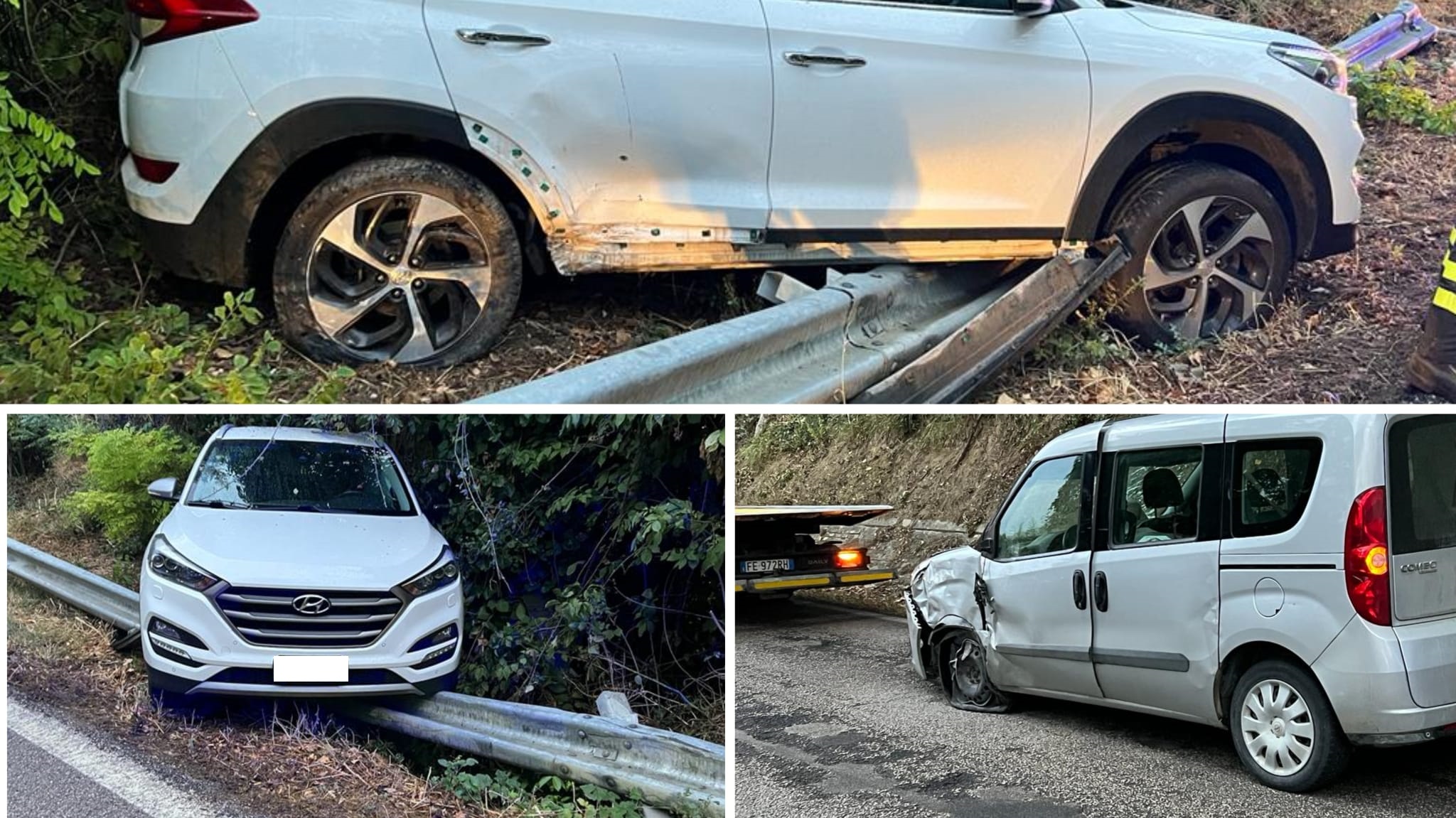 Impatto tra auto e furgoncino, un uomo all’ospedale <span> (Foto) </span>