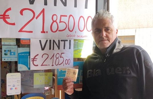 Vinti 24.000 euro al Lotto alla Tabaccheria Organtini