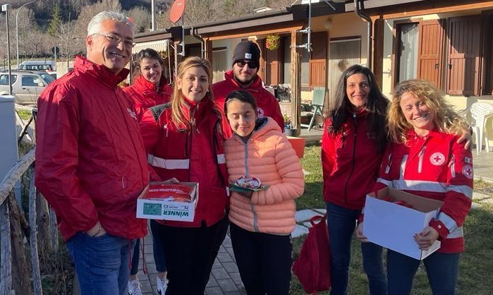 Gli auguri dei giovani studenti di Rimini alla popolazione delle zone terremotate