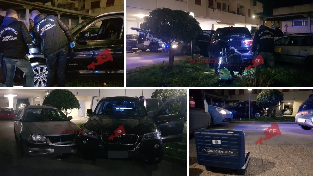 Uomo ferito con un colpo di pistola, altri spari in strada: notte di paura a Lido Tre Archi (Foto)