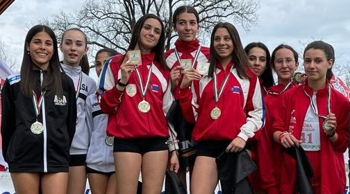 Atletica: cadette dell’Asa Ascoli sul podio della staffetta cross
