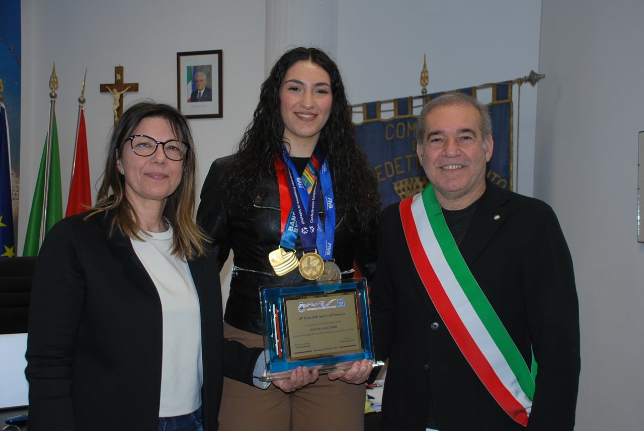 San Benedetto premia Nausica Acciarri per i suoi successi sportivi