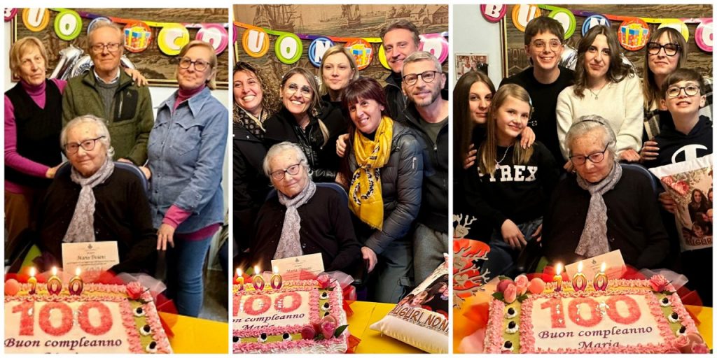 Maria Troiani ha compiuto 100 anni, grande festa a Pagliare <span> (Il video della sua storia)