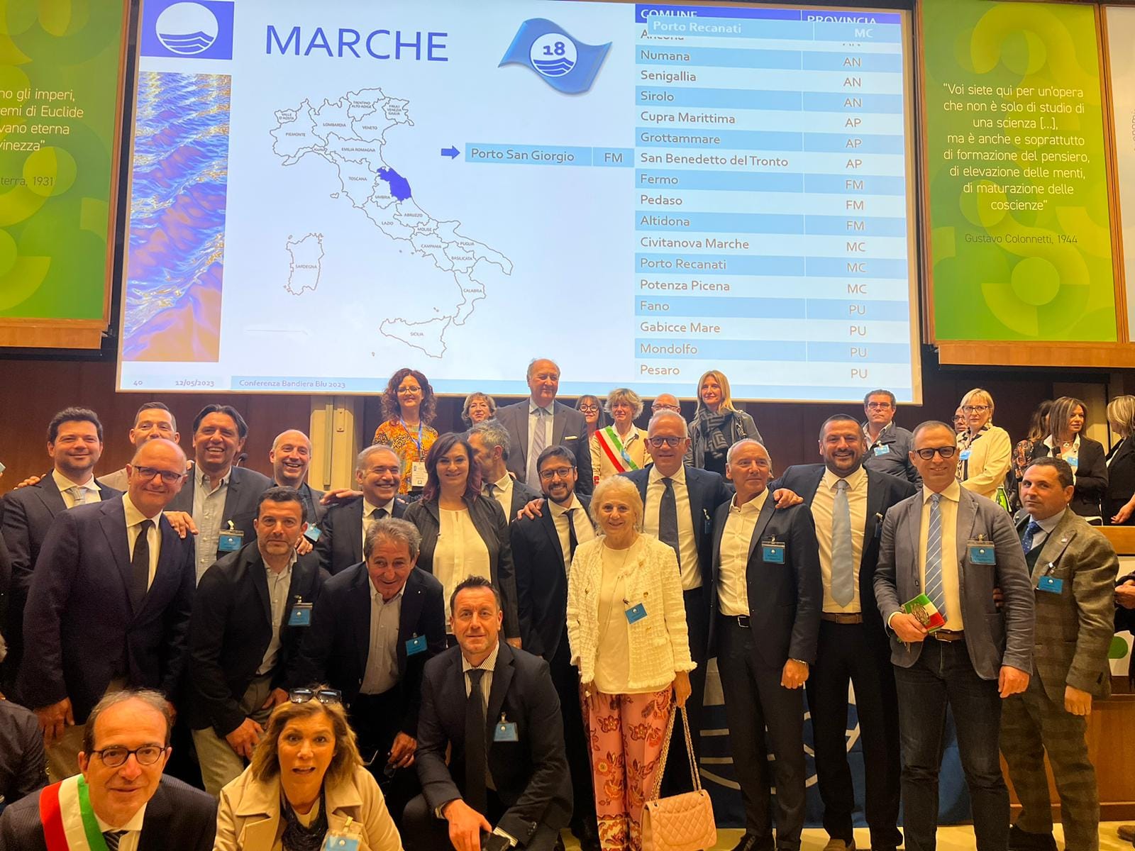 Bandiere blu, 18 vessilli in regione: Marche nella top five d’Italia