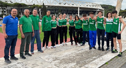 Atletica: la 4×100 femminile delle Marche vince al “Roma Sprint Festival”