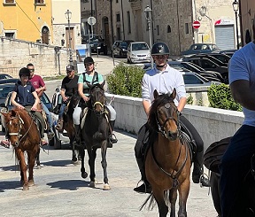 “Giro delle 7 chiese”, cavalli nel centro della città (Le foto) “Giro delle 7 chiese”, cavalli nel centro della città (Le foto)