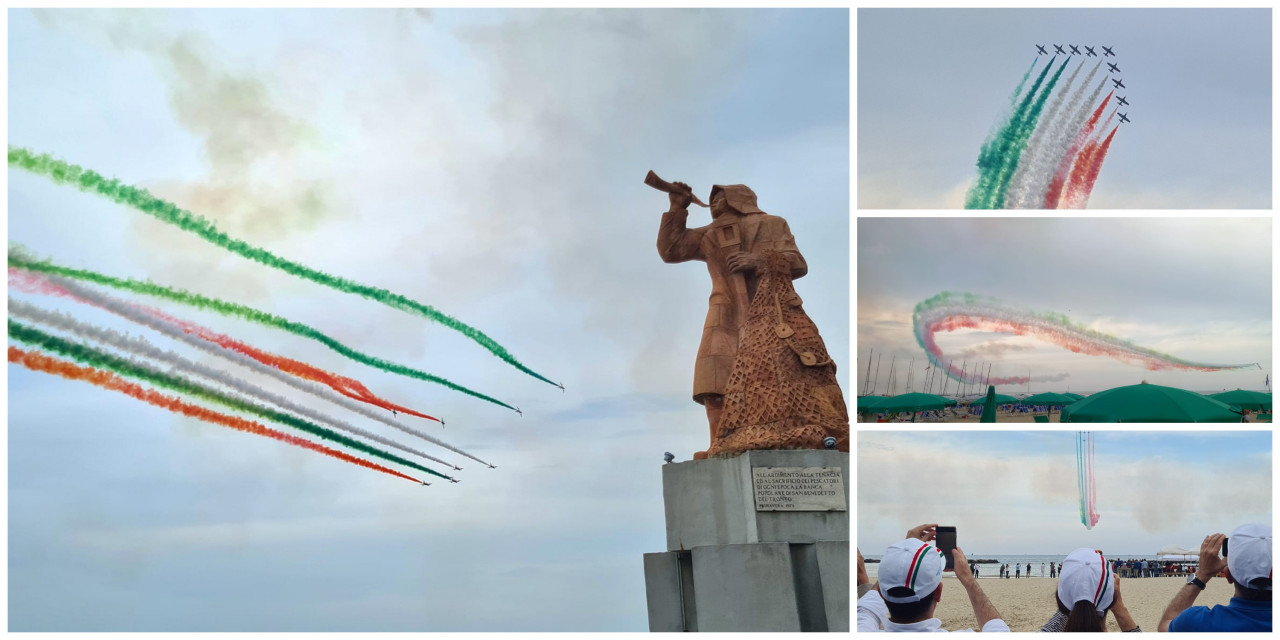 Frecce Tricolori, migliaia di spettatori per uno spettacolo mozzafiato <span> (Video e Fotogallery)