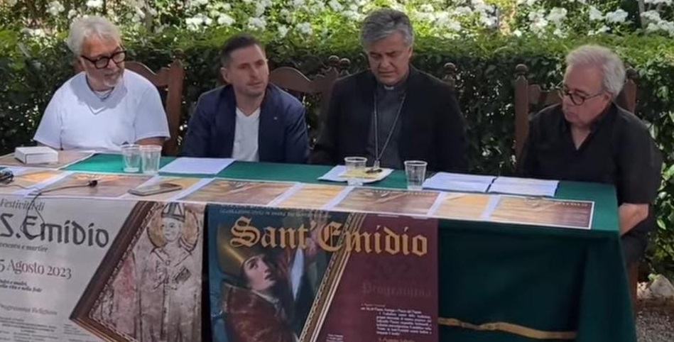 Sant’Emidio: il vescovo Palmieri e il sindaco Fioravanti presentano il programma delle feste patronali <span> (Video)