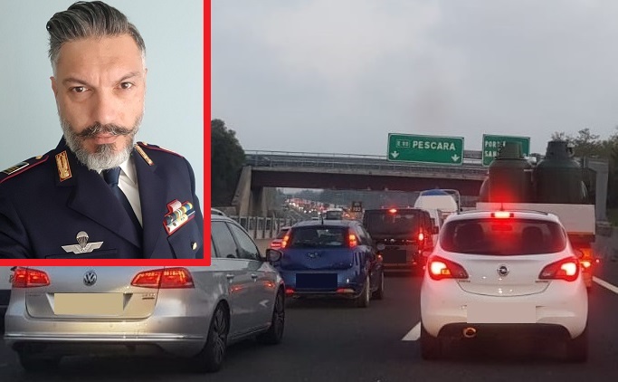 Scatta il “bollino nero” sulla A14, le raccomandazioni del comandante Di Mizio: «Alla guida riposati, via gli smartphone»