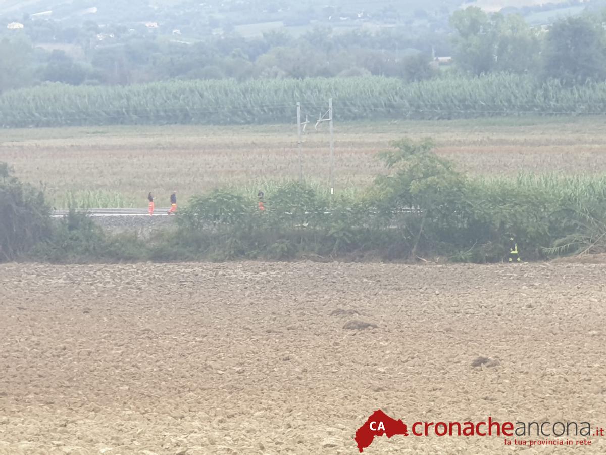 Investito dal treno,  sospeso il traffico ferroviario