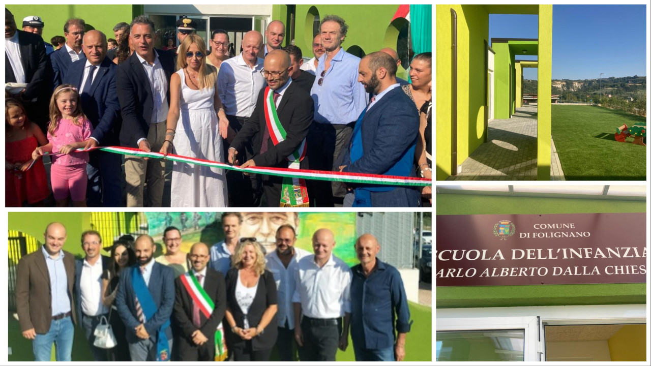 Inaugurata a Folignano la nuova scuola dell’Infanzia <span> (Video)